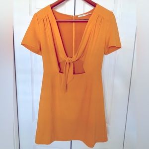 KIMCHI BLUE / SIZE 6 / FRONT TIE MINI DRESS